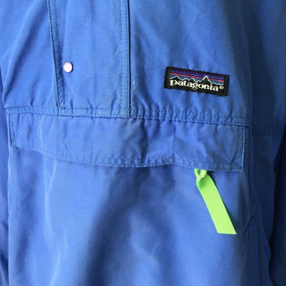 Patagonia Vintage Windbreaker Hoodie Pullover Jacket Size Medium - Picture 3 of 15